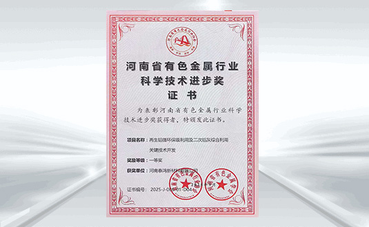 科学技术进步奖一等奖(泰鸿新材）