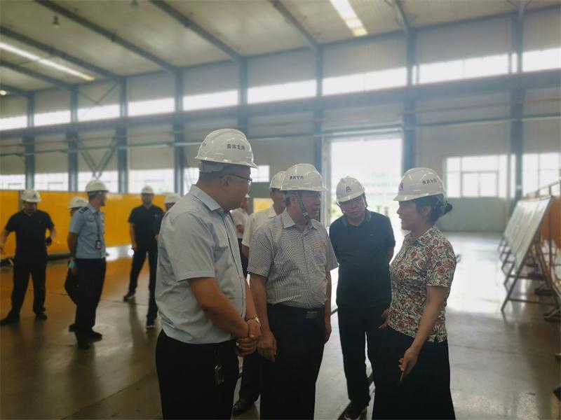 郑州市副市长、公安局长马义中到公司调研项目建设工作